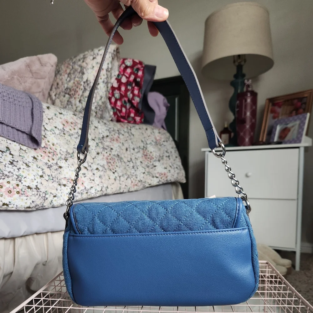 Juicy Couture Blue Quilted Shoulder Bag - Picture 3 of 5